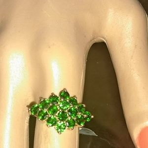 10k yellow gold Emerald ring.